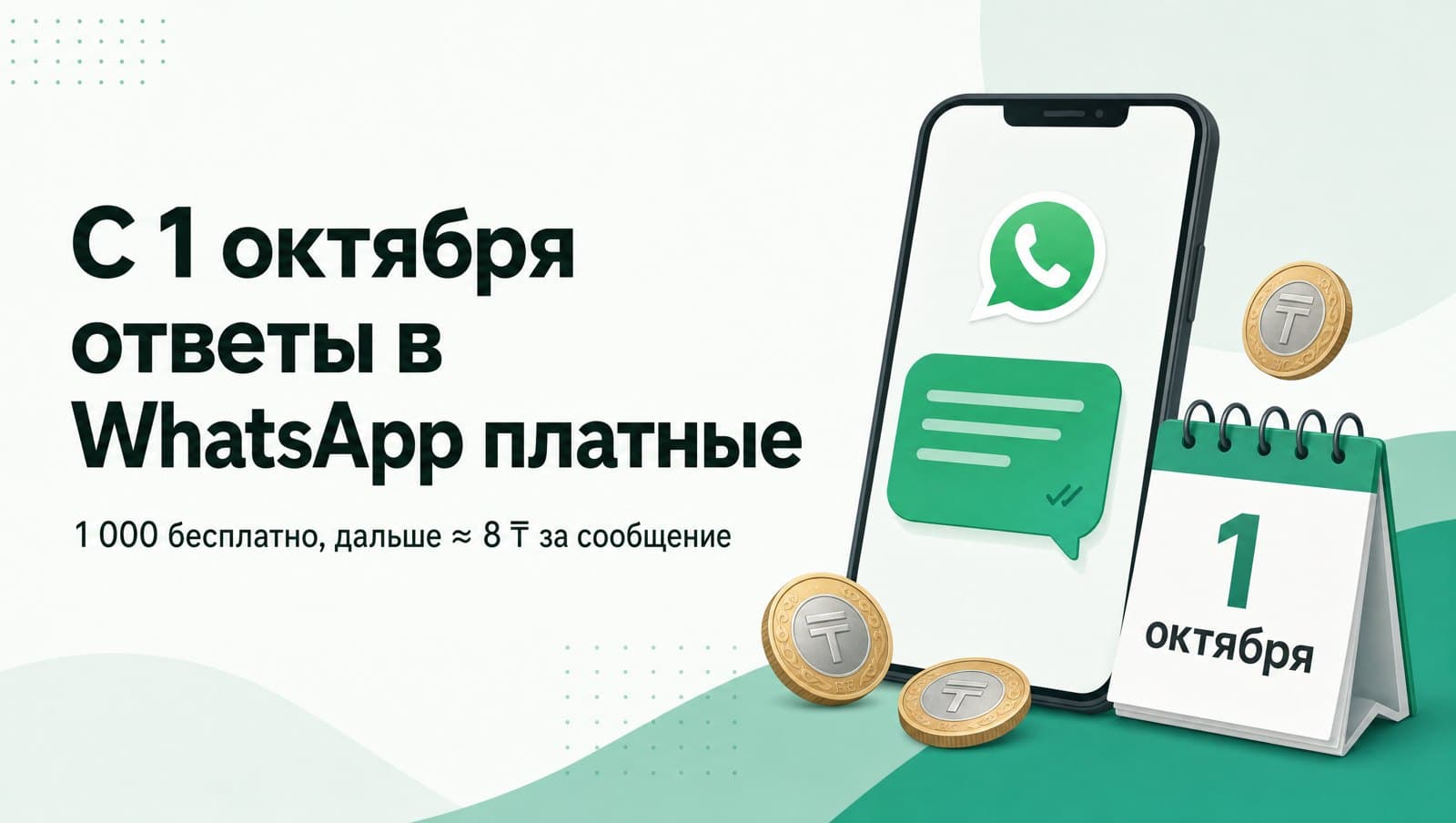 С 1 октября WhatsApp берёт плату за ответы клиентам: что изменится и сколько это стоит