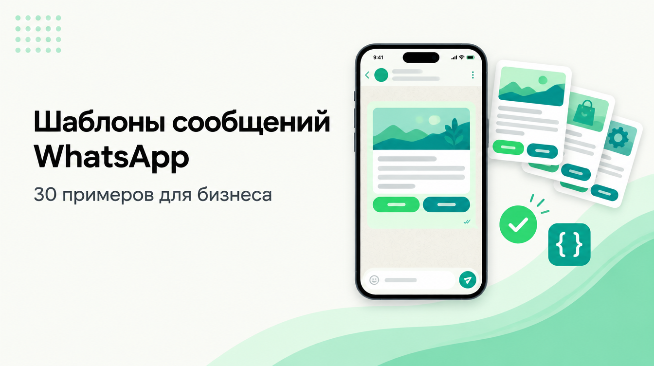 Шаблоны сообщений WhatsApp: быстрые ответы, шаблоны Meta и 30 примеров для бизнеса