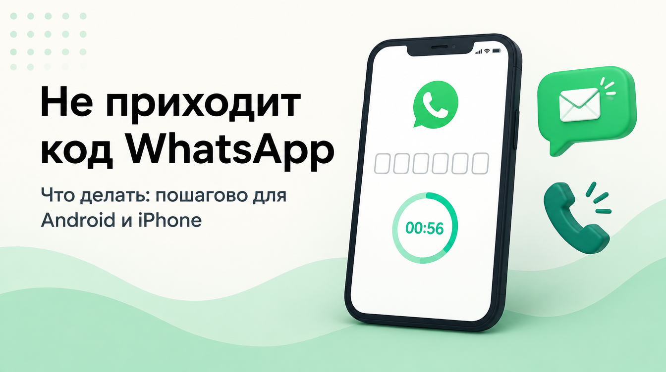 Не приходит код WhatsApp: что делать, если нет СМС или звонка