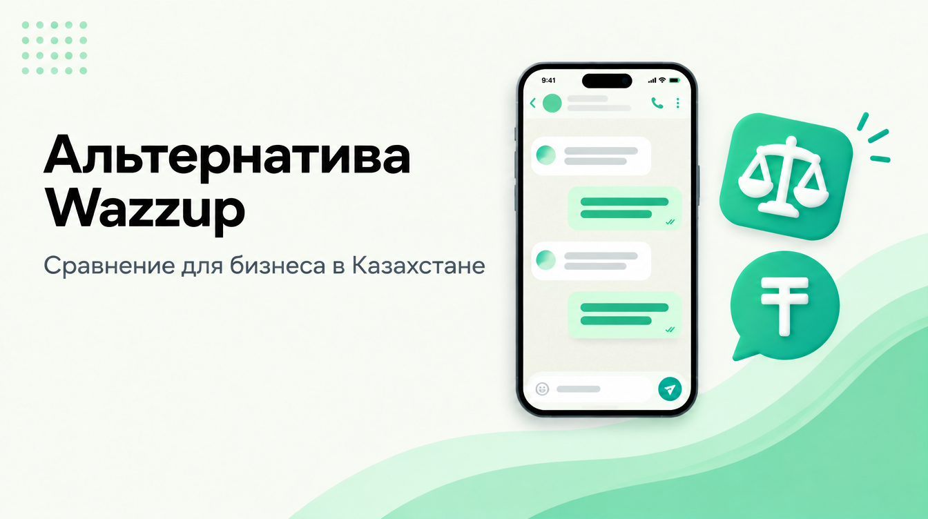 Альтернатива Wazzup в Казахстане: сравнение с Wazzapo по подключению, ценам и оплате сообщений